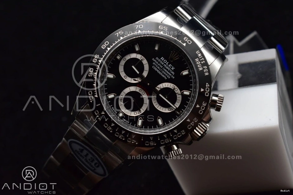 Black Clean 116500 And 904L Case Bracelet V3 SS Daytona 4130 Dial 0125